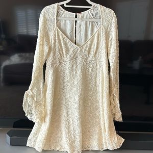 Free People Ivory Lace Dress